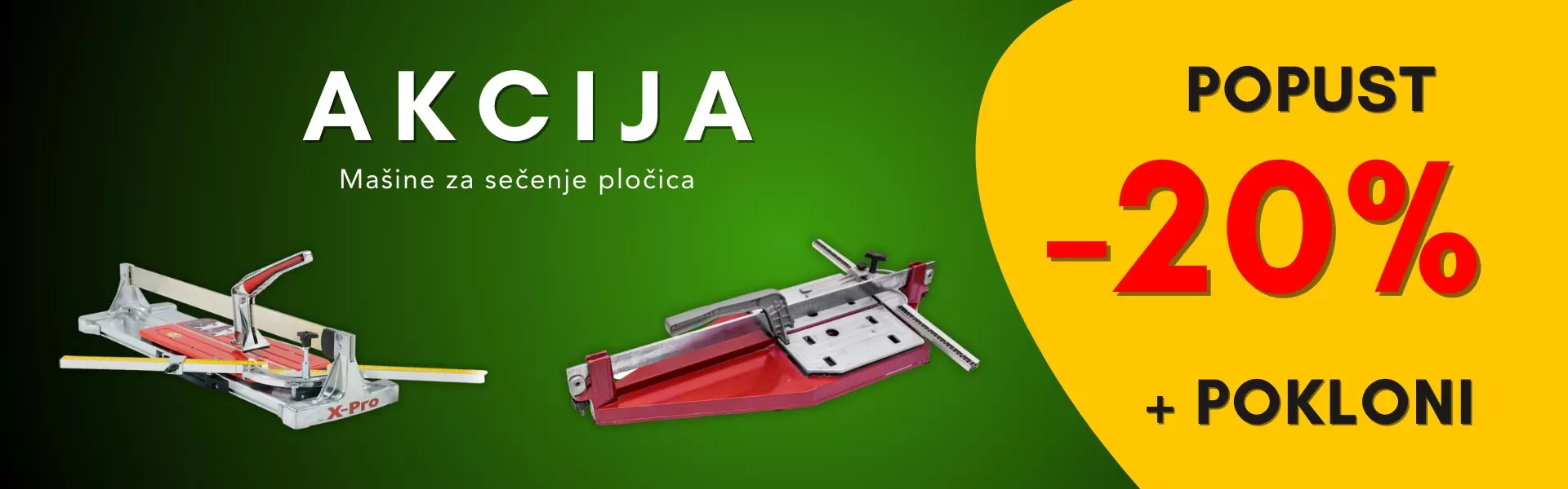 Akcija - Mašine za sečenje pločica