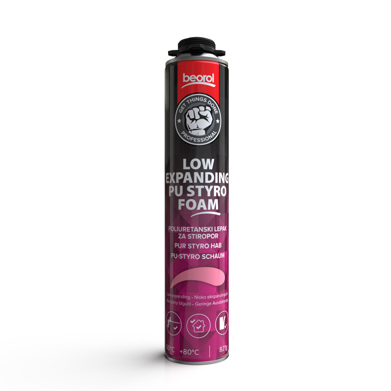 Beorol PU lepak za stiropor 750 ml – pištoljski PPS821P