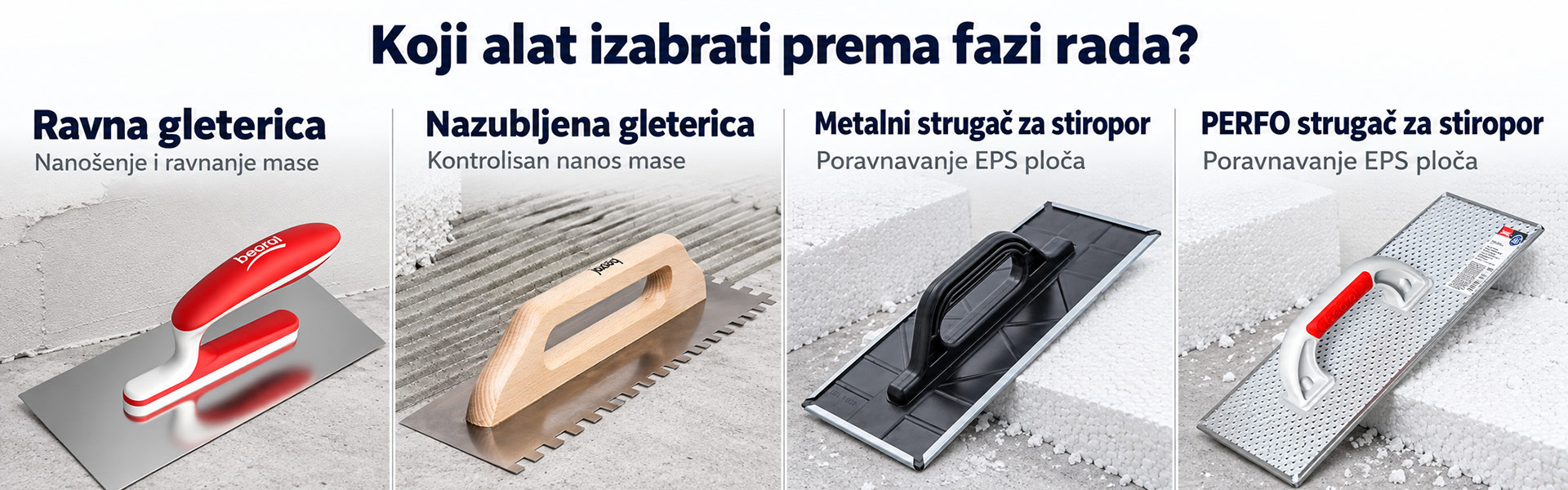 Koji alat izabrati prema fazi rada