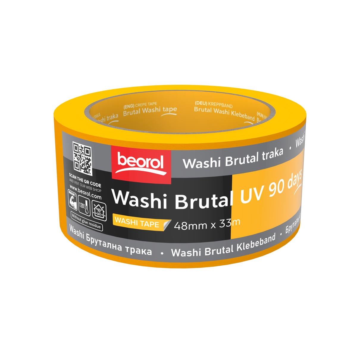 Brutal traka 90 dana UV (Washi Papir) 48mm x 33m 