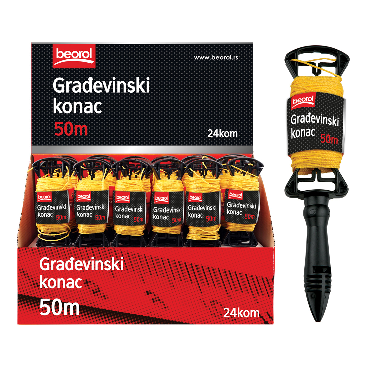 Građevinski konac 50m 