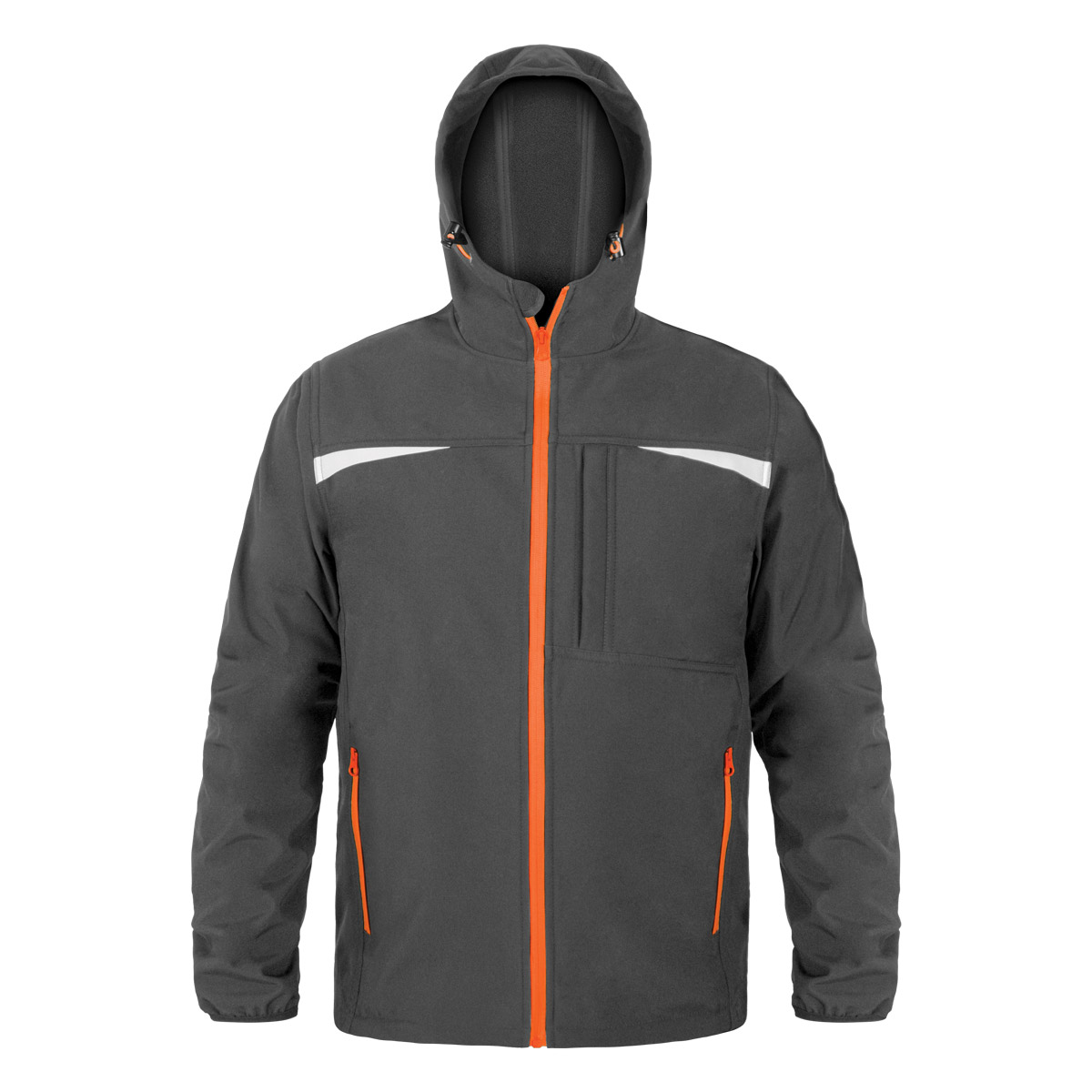 Softshell jakna sa kapuljačom siva 