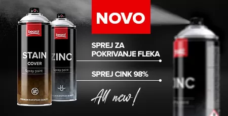 Sprej za pokrivanje fleka i sprej CINK 98%