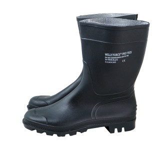 Čizme PVC kratke, Welly Force, crne 