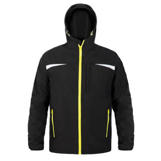 Softshell jakna sa kapuljačom crna 