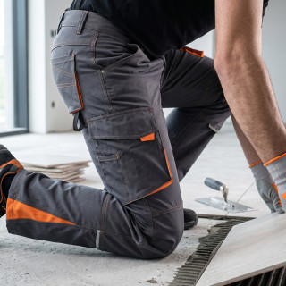 Radne pantalone King Flex sive 