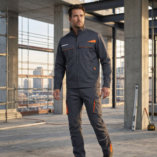 Radne pantalone King Flex sive 