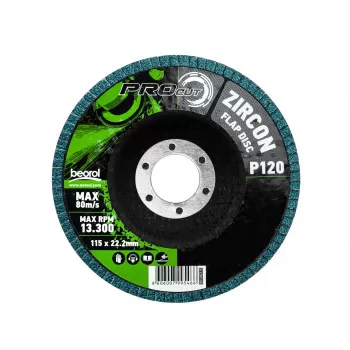Brusni disk zirkon, granulacija 120, ø115mm 