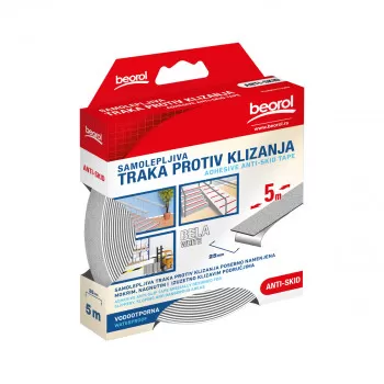 Samolepljiva traka protiv klizanja Anti-Skid 25mm x 5m, bela 