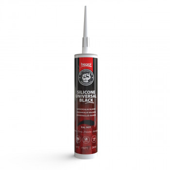 Silikon acetat univerzal crni, 280ml 