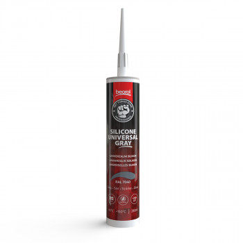Silikon acetat univerzal sivi, 280ml 