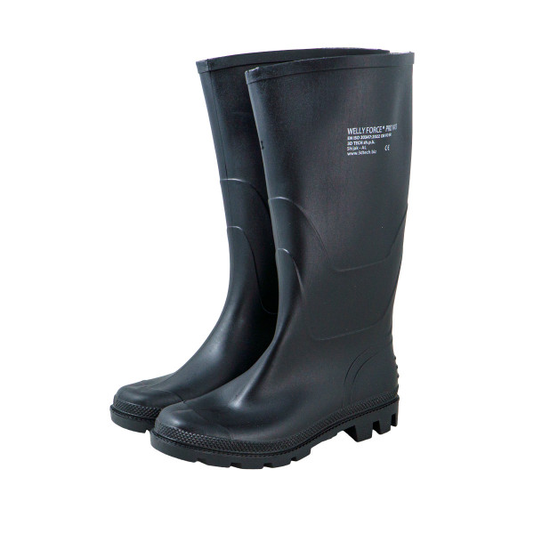 Čizme PVC duboke, Welly Force Pro, crne 