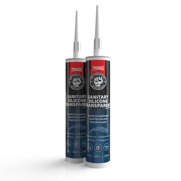 Silikon sanitar 280ml, transparent 