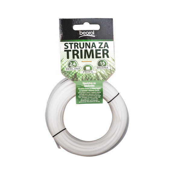 Struna za trimer kvadratna, 2.4mm x 15m 