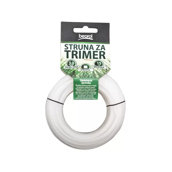 Struna za trimer kvadratna 3.0mm x 15m 