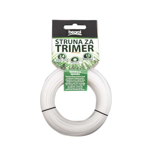 Struna za trimer okrugla, ø2.4mm x 15m 