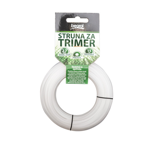 Struna za trimer okrugla, ø2.7mm x 15m 