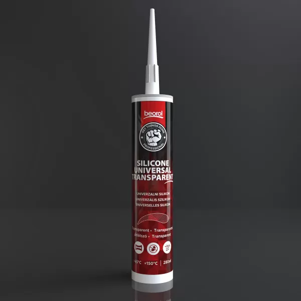 Silikon acetat univerzal 280ml, transparent 
