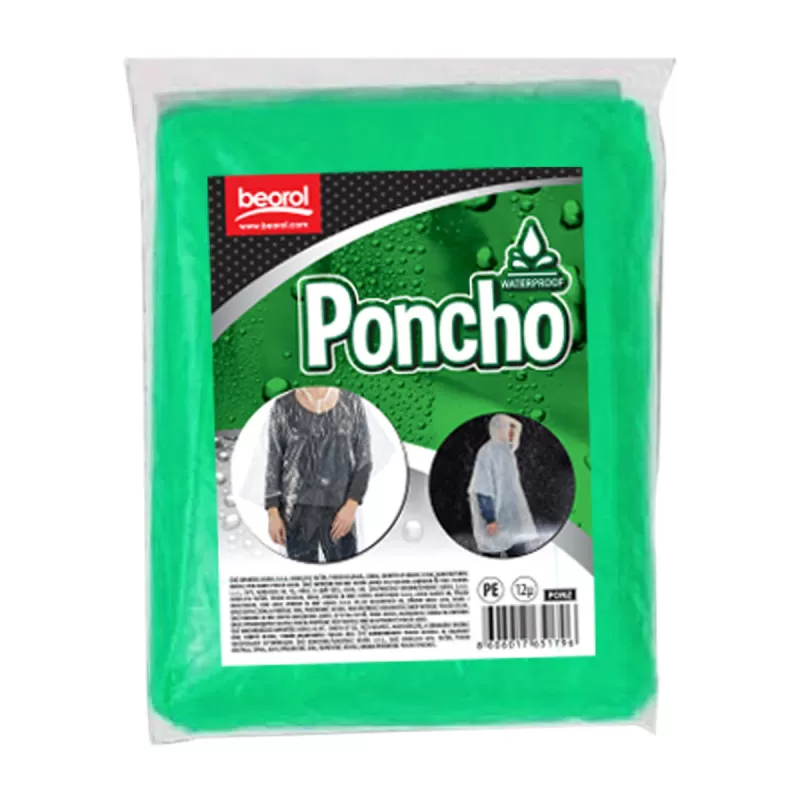 Pončo, zeleni 