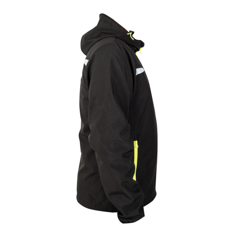 Softshell jakna sa kapuljačom crna 