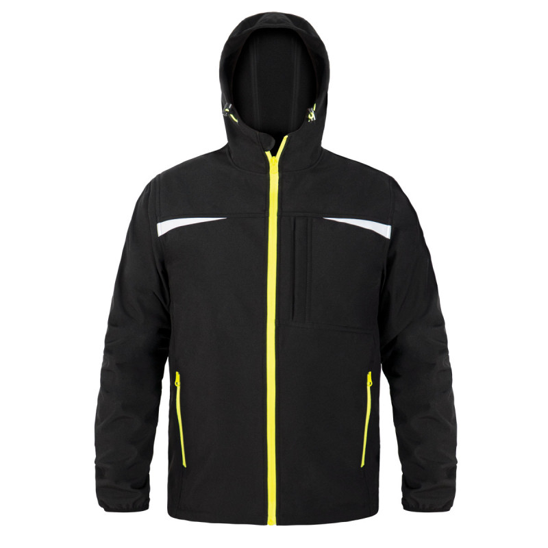 Softshell jakna sa kapuljačom crna 
