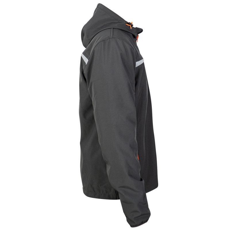 Softshell jakna sa kapuljačom siva 