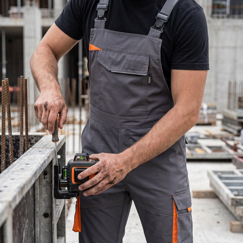 Radni polukombinezon King Flex sivi 