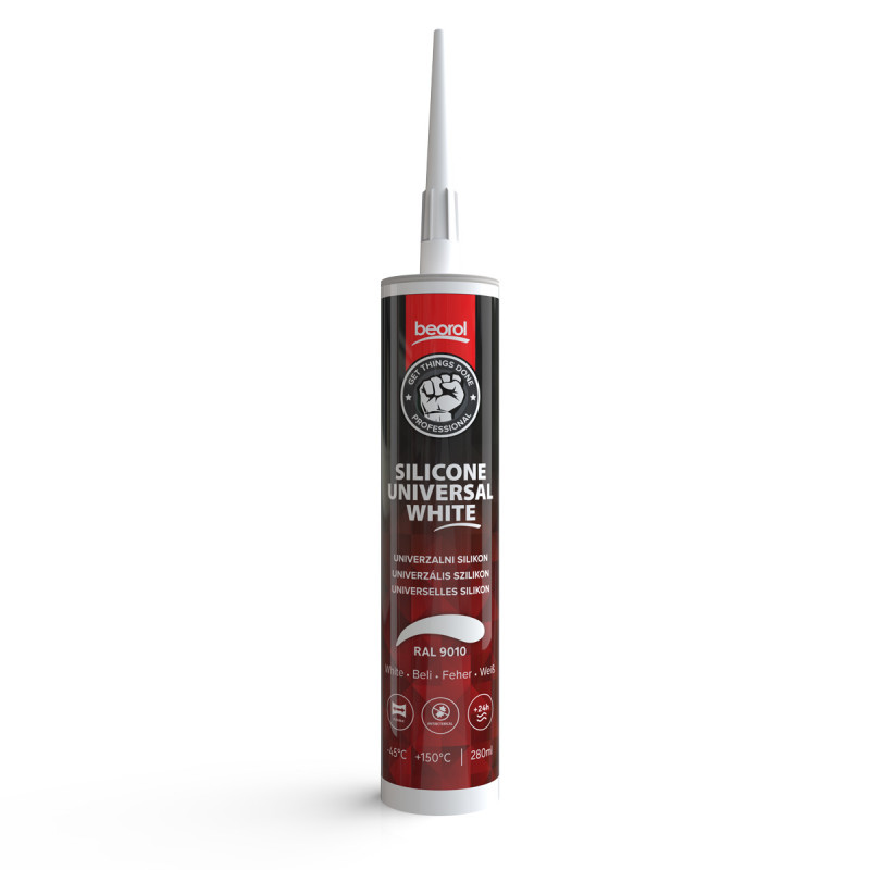 Silikon acetat univerzal beli, 280ml 
