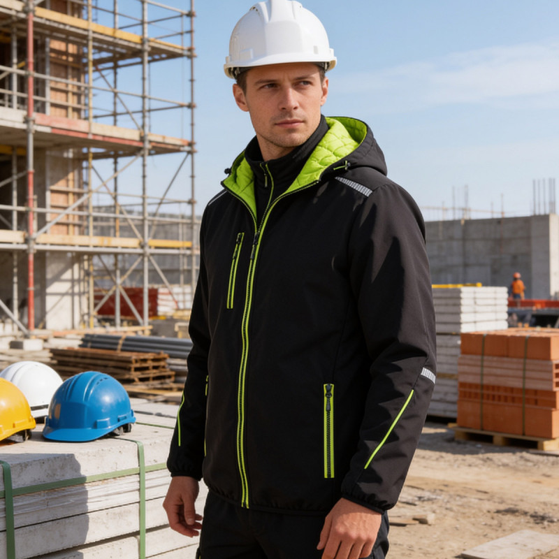 Zimska softshell jakna Thunder crna 